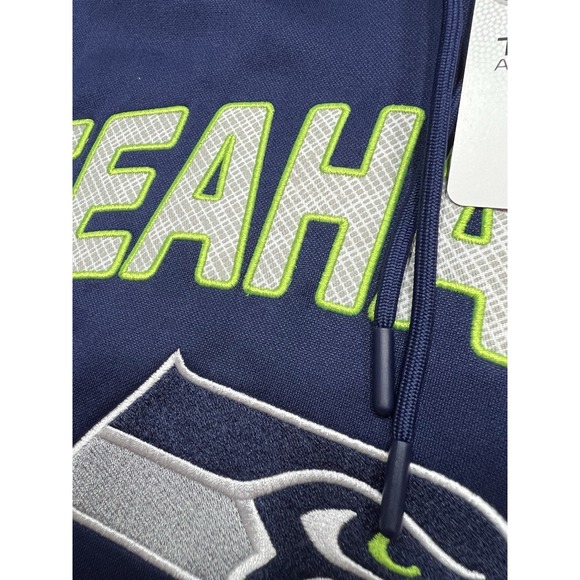 NWT NFL Apparel Seattle Seahawks NFL Mens Hoodie Sweatshirt Large Dri-fit Stitch - Picture 6 of 13